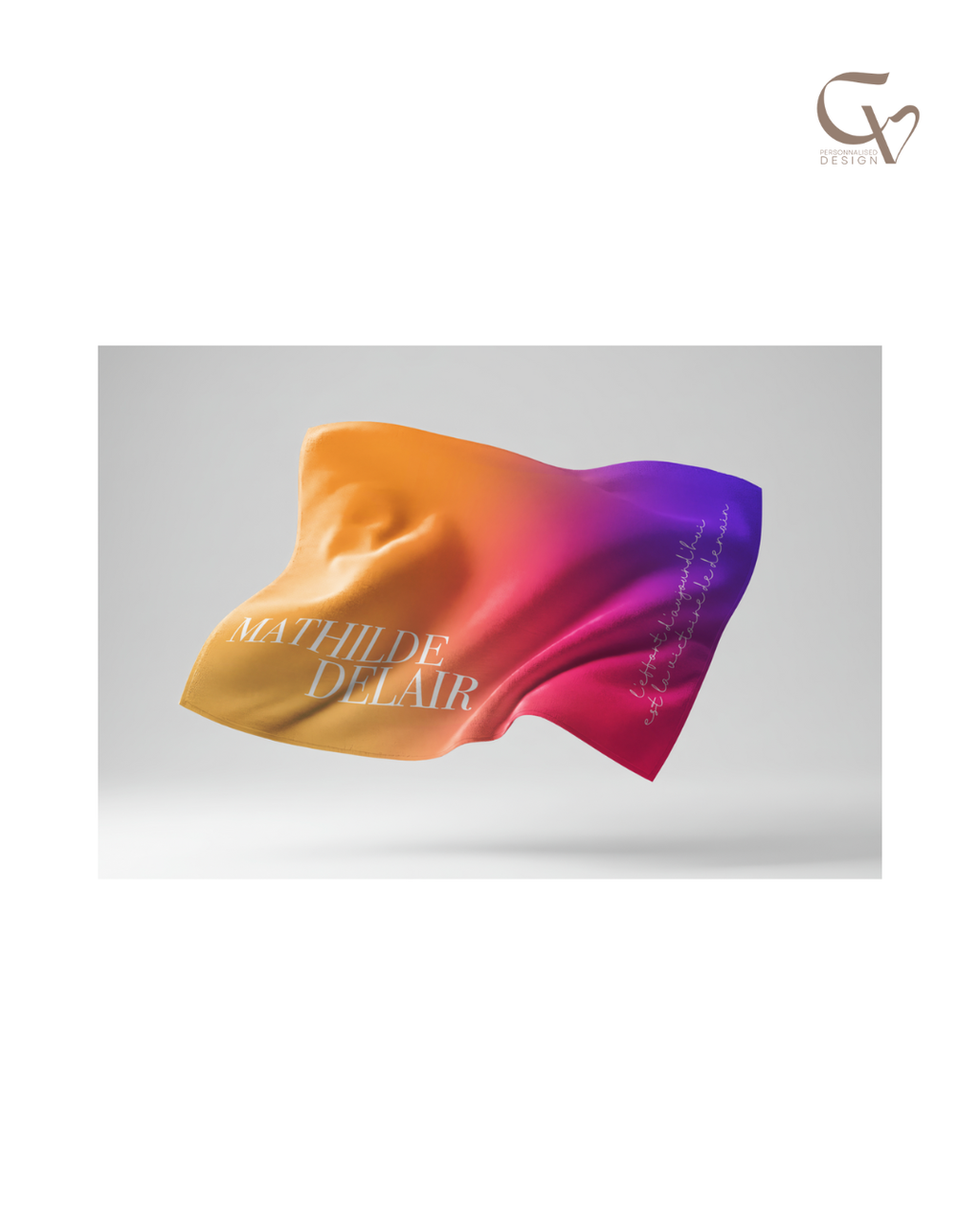 2. Serviette personnalisée